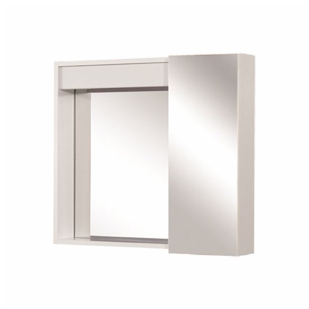 MDF LAK.KOPAL.OMARICA FEROTEHNA CHIARA 66/O TOALETNA BELA 66X66X17 CM Z OGLEDALI