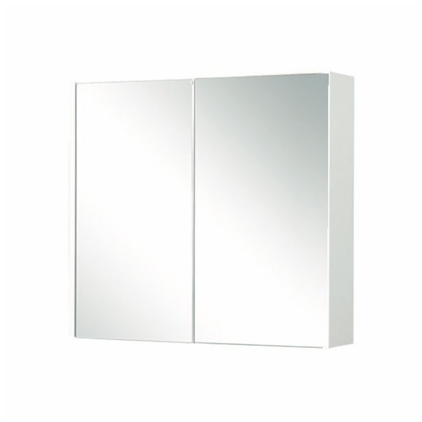 KOPALNIŠKA OMARICA FEROTEHNA CHIARA 70 TOALETNA BELA 700X640X156 MM Z OGLEDALI