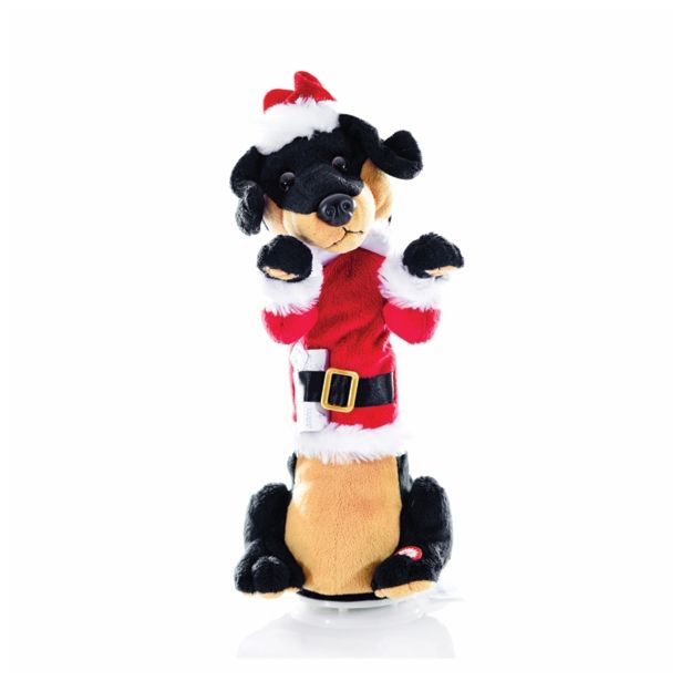 PRAZNIČNA FIGURA MQ MEHKI KUŽA 35 CM POJOČI IN PREMIKAJOČI