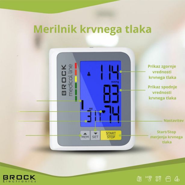MERILNIK KRVNEGA TLAKA BROCK LS 810 S