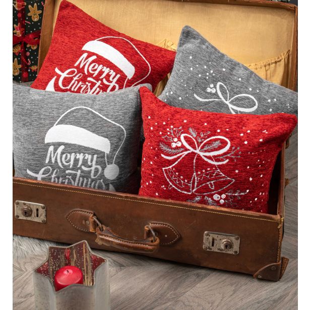 OKRASNI VZGLAVNIK AMO LA CASA MERRY CHRISTMAS, SORT. 40X40 CM