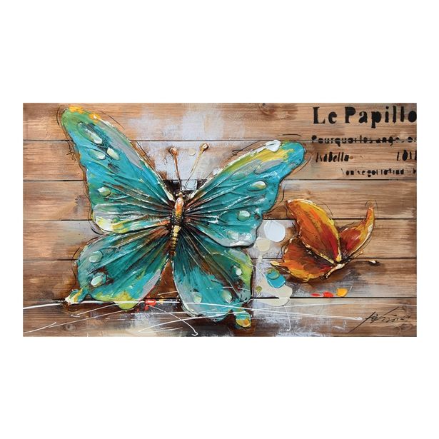 SLIKA BIVA METULJ 54X90 CM RAZLIČNA DEKORJA