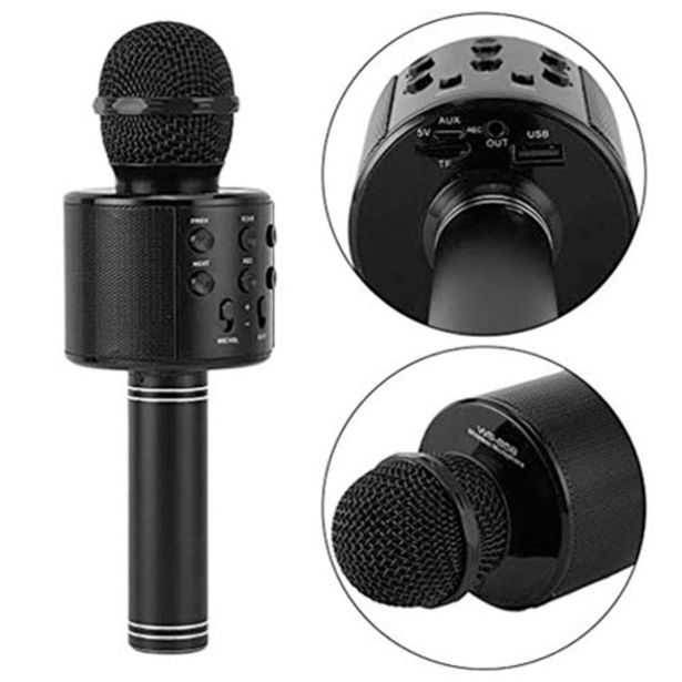 MIKROFON Z ZVOČNIKOM MANTA MIC12 ČRN