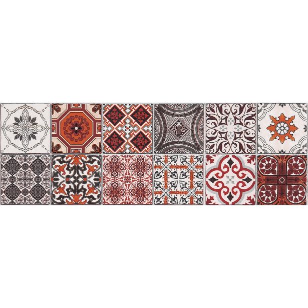 STENSKA PLOŠČICA CERAMICA KONSKIE MILANO PATCHWORK INSERTO 25X75 DEKOR, MILANO