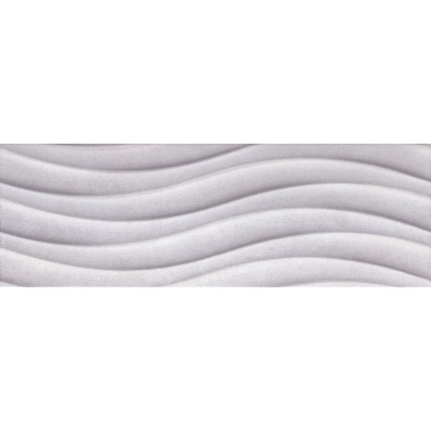 STENSKA PLOŠČICA CERAMICA KONSKIE MILANO SOFT GREY WAVE 25X75 DEKOR