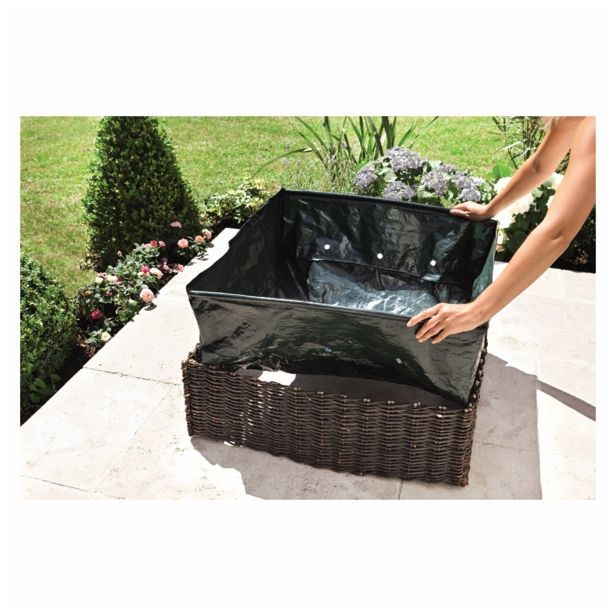 LESENA VISOKA GREDA ROKO MINI 75X75X25CM, RJAVA