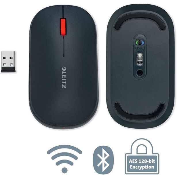 MIŠKA/KAZALNIK LEITZ BREZŽIČNA COSY SIVA 65310089