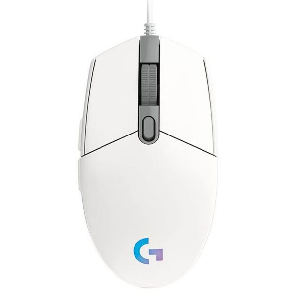 MIŠKA/KAZALNIK LOGITECH G102 LIGHTSYNC, BELA