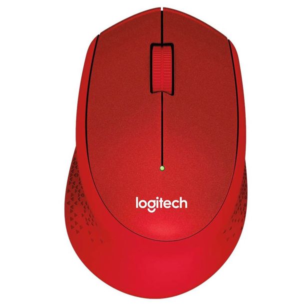 MIŠKA/KAZALNIK LOGITECH M330 SILENT PLUS, RDEČA