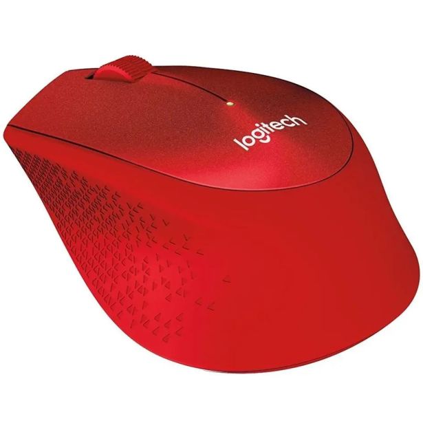 MIŠKA/KAZALNIK LOGITECH M330 SILENT PLUS, RDEČA