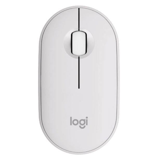 MIŠKA/KAZALNIK LOGITECH PEBBLE M350S, BELA