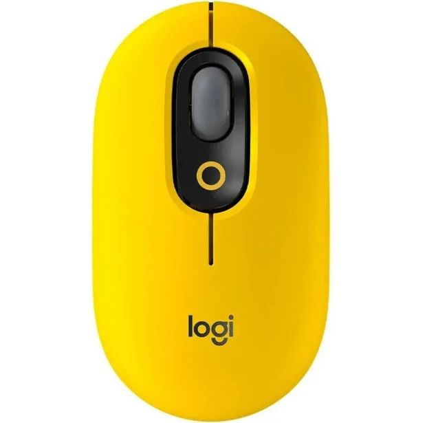 MIŠKA/KAZALNIK LOGITECH POP MOUSE, RUMENA