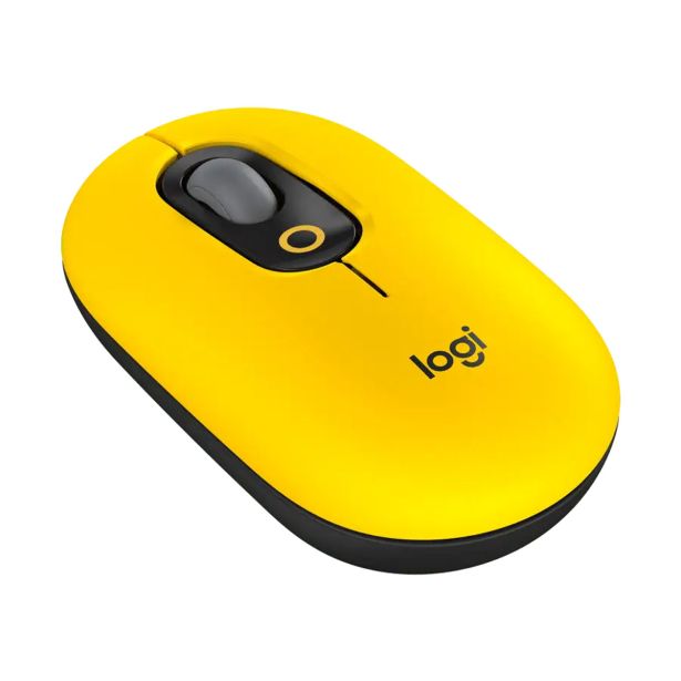 MIŠKA/KAZALNIK LOGITECH POP MOUSE, RUMENA