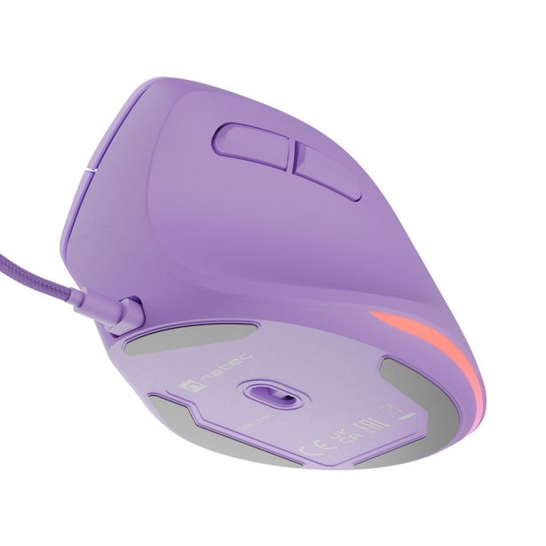 MIŠKA/KAZALNIK NATEC CRAKE 2 PRO VERTIKALNA ŽIČNA VIJOLIČNA