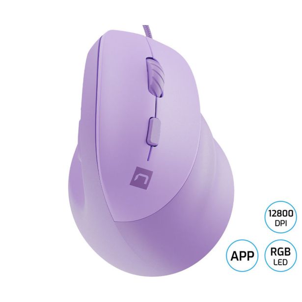 MIŠKA/KAZALNIK NATEC CRAKE 2 PRO VERTIKALNA ŽIČNA VIJOLIČNA