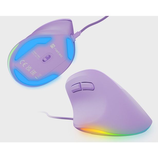 MIŠKA/KAZALNIK NATEC CRAKE 2 PRO VERTIKALNA ŽIČNA VIJOLIČNA