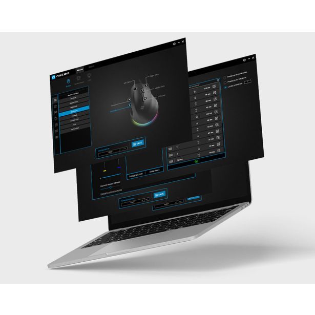 MIŠKA/KAZALNIK NATEC CRAKE 2 PRO VERTIKALNA ŽIČNA VIJOLIČNA