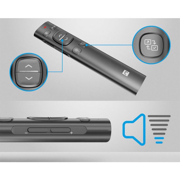 MIŠKA/KAZALNIK NATEC WARBLER 2 BREZŽIČNI LASERSKI KAZALNIK