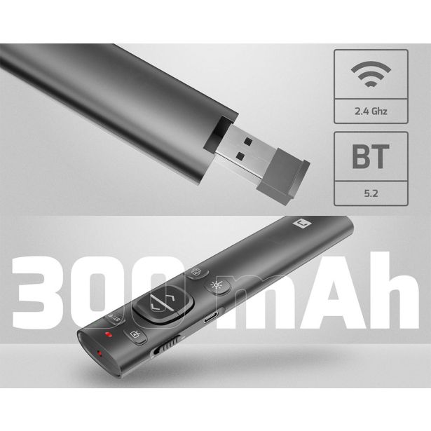 MIŠKA/KAZALNIK NATEC WARBLER 2 BREZŽIČNI LASERSKI KAZALNIK