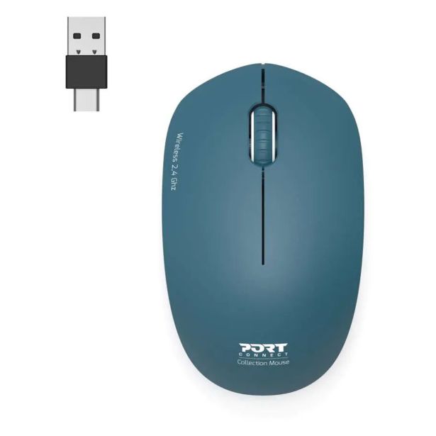 MIŠKA/KAZALNIK PORT WL USB-A/USB-C MODRA