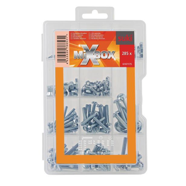 MIXBOX MEDI SET METRIČNIH VIJAKOV V ZAVITKU JE 285 KOS