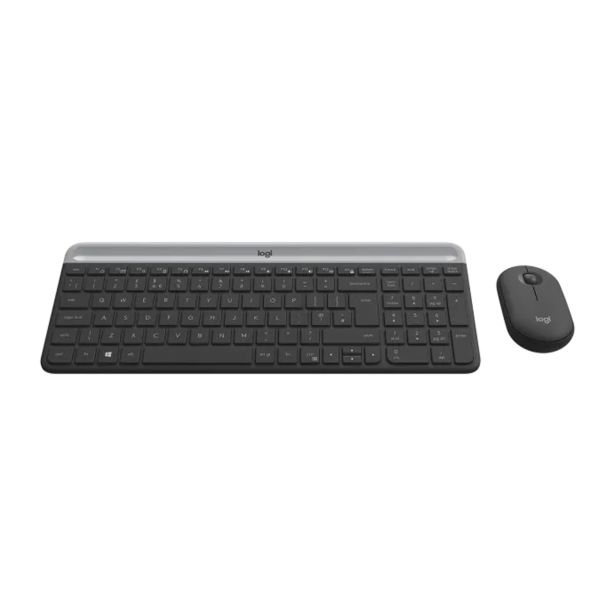 TIPKOVNICA LOGITECH SLIM MK470 + MIŠKA MK470 BREZŽIČNA GRAFITNA
