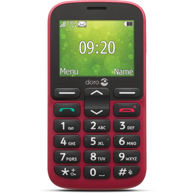 MOBILNI TELEFON DORO 1380 RDEČ