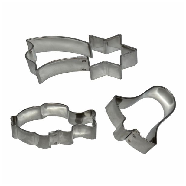 MODEL ZA OBLIKOVANJE SMOLIK 3 DELNI MIX - RIBICA ZVEZDICA IN ZVONČEK