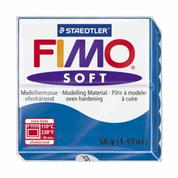 MODELIRNA MASA, PLASTELIN FIMO SOFT 37, MODRA 56 G