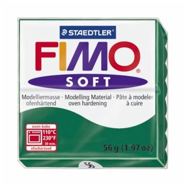 MODELIRNA MASA, PLASTELIN FIMO SOFT 56, T.ZELENA 56 G