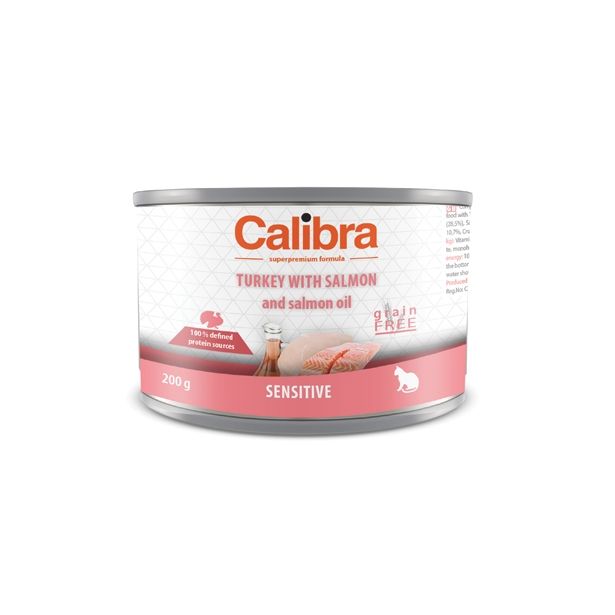 MOKRA HRANA ZA MAČKA CALIBRA CALIBRA MAČKE KONZERVA SENSITIVEPURAN/LOSOS 200G