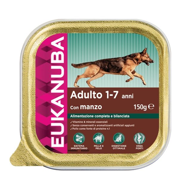 MOKRA HRANA ZA PSA EUKANUBA HRANA ZA ODRASLE PSE GOVEDINA, 150G