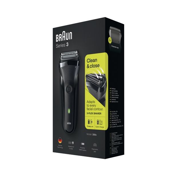 MOŠKI BRIVNIK BRAUN 3-300 BLACK