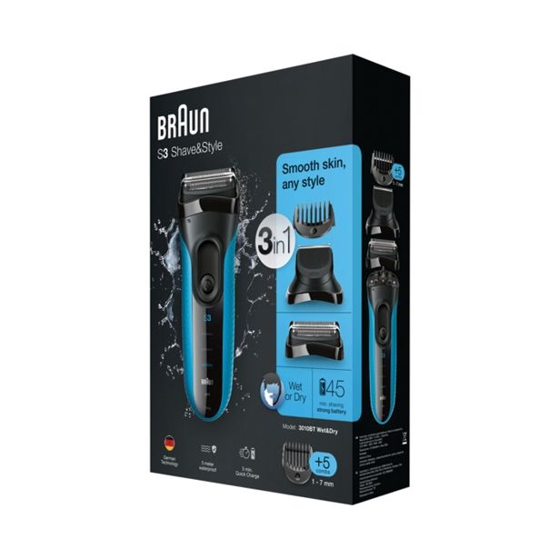 MOŠKI BRIVNIK BRAUN 3-3010 BT SHAVE & STYLE