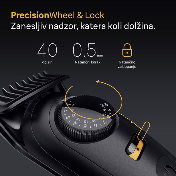 MOŠKI UREJEVALNIK BRAUN BT 5560 ZA BRADO +8 NASTAVKOV