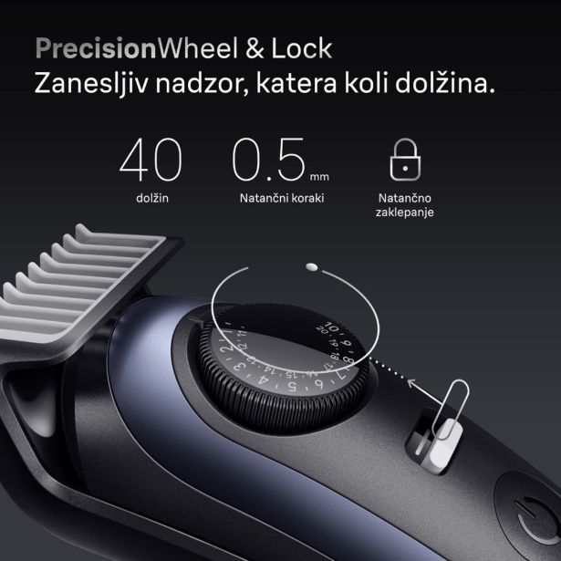 MOŠKI UREJEVALNIK BRAUN BT 7540 ZA BRADO +10 NASTAVKOV