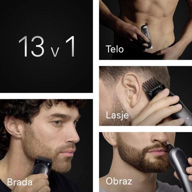 MOŠKI UREJEVALNIK BRAUN MULTIGROOMER AIO 7560 13 V 1