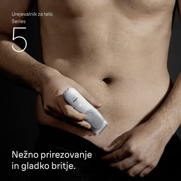 MOŠKI UREJEVALNIK BRAUN ZA TELO BG 5550 +6 NASTAVKOV