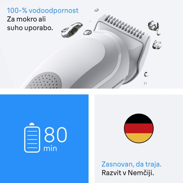 MOŠKI UREJEVALNIK BRAUN ZA TELO BG3500 +2 NASTAVKA