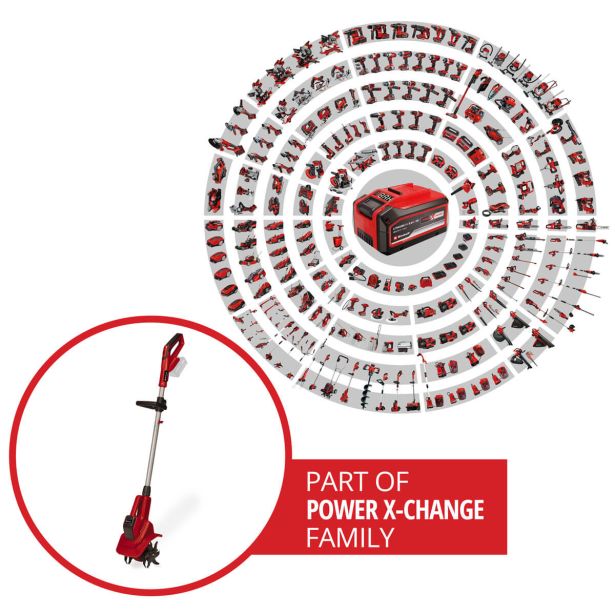 MOTOKULTIVATOR EINHELL GE-CR 18/20 LI SOLO POWER X-CHANGE AKUMULAT.