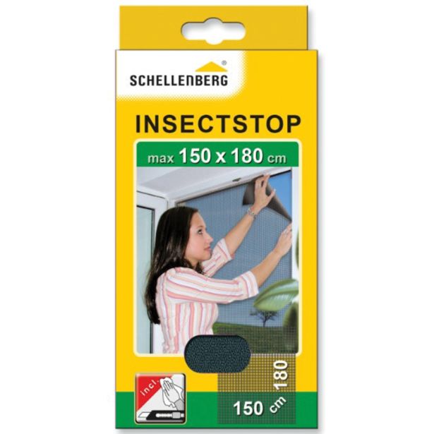 SCHELLENBERG ZAŠČITNA MREŽA PROTI INSEKTOM ZA OKNO 150X180 CM ANTRACIT