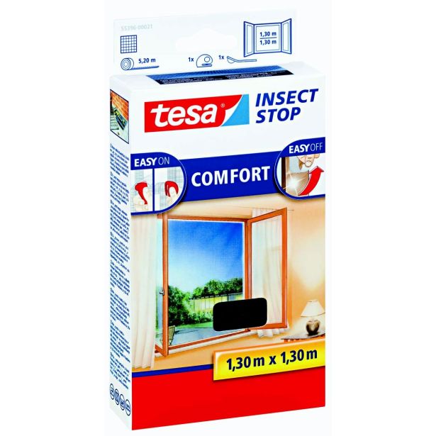 KOMARNIK TESA ZA OKNO ČRN 1.3X1.3 COMFORT