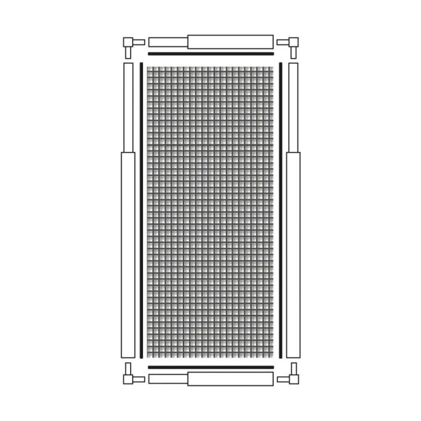 SCHELLENBERG ZAŠČITNA MREŽA ZA SVETLOBNE JAŠKE 60X120 CM S TELESKOPSKIM OKVIRJEM