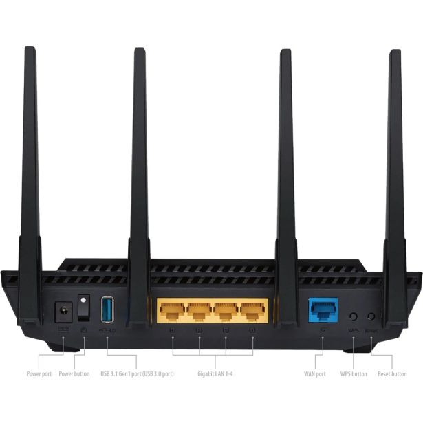MREŽNI USMERNIK (ROUTER) ASUS 2.4&5GHZ AX1800 WIFI6 WLAN RT-AX58U
