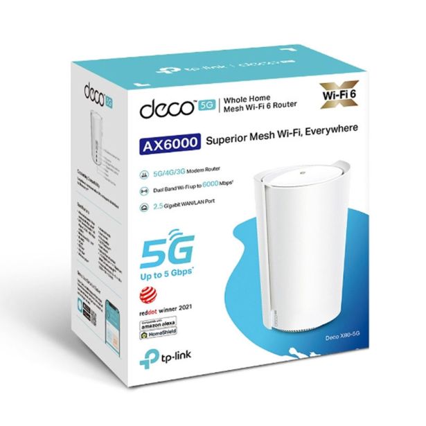 MREŽNI USMERNIK (ROUTER) TP-LINK ACCESS P. WLAN DE CO X80-5G 2.4&5GHZ LTE 4G