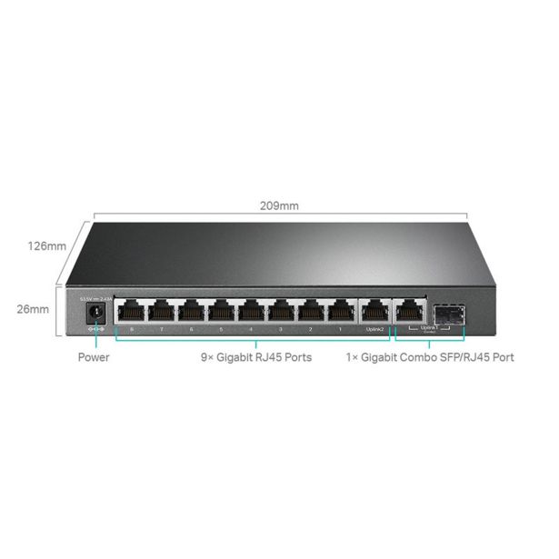 MREŽNI USMERNIK (ROUTER) TP-LINK LAN 10 POR T TL-SG1210MPE GIGA 8X PO