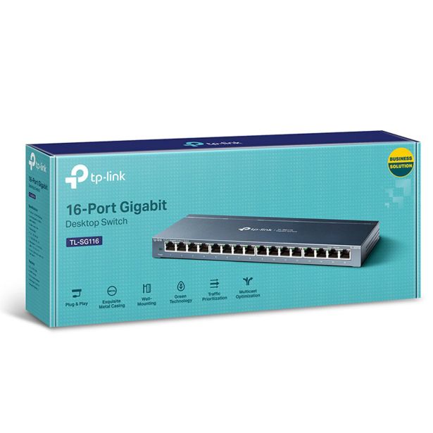 MREŽNI USMERNIK (ROUTER) TP-LINK LAN 16 POR T TL-SG116 GIGABIT DESK.