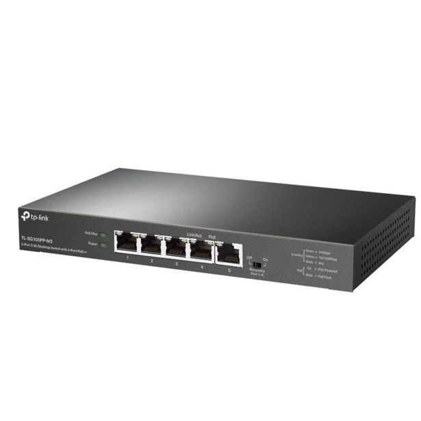 MREŽNI USMERNIK (ROUTER) TP-LINK LAN 5 PORT TL-SG105PP-M2 2.5G 4-PORT