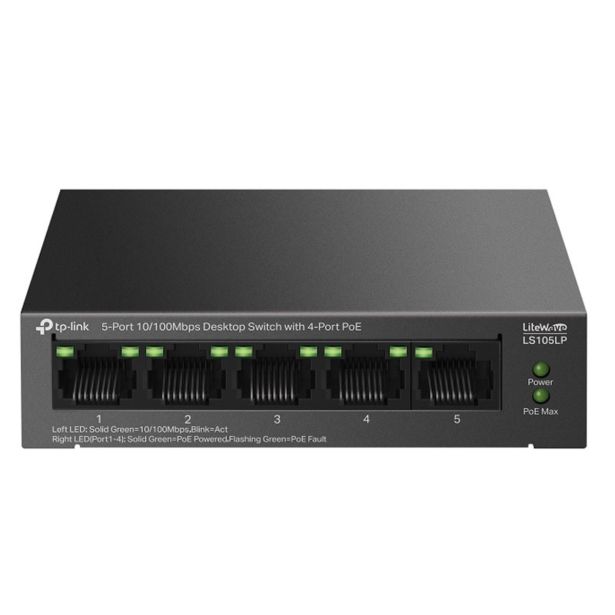 MREŽNI USMERNIK (ROUTER) TP LINK SWITCH LAN 5 PORT LS105LP 5X10/100 4XPOE