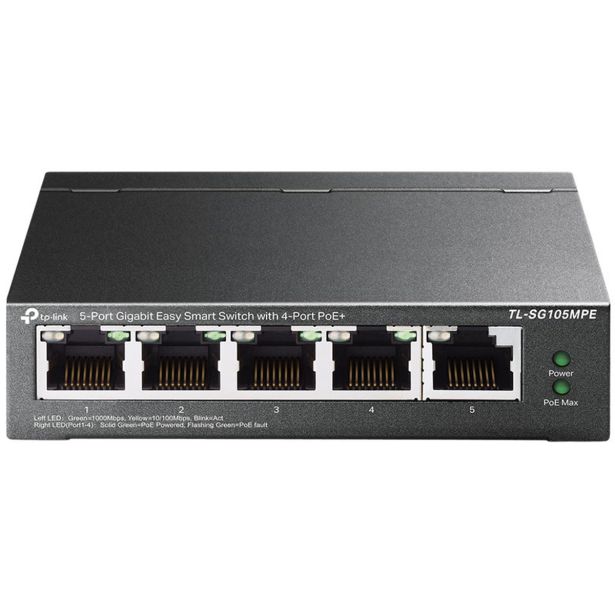 MREŽNI USMERNIK (ROUTER) TP-LINK SWITCH LAN 5 PORT SG105MPE GIGA 4XPOE+